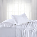 Luxury Heavyweight Bamboo 600 - Top Split Flex King Sheet Set - White