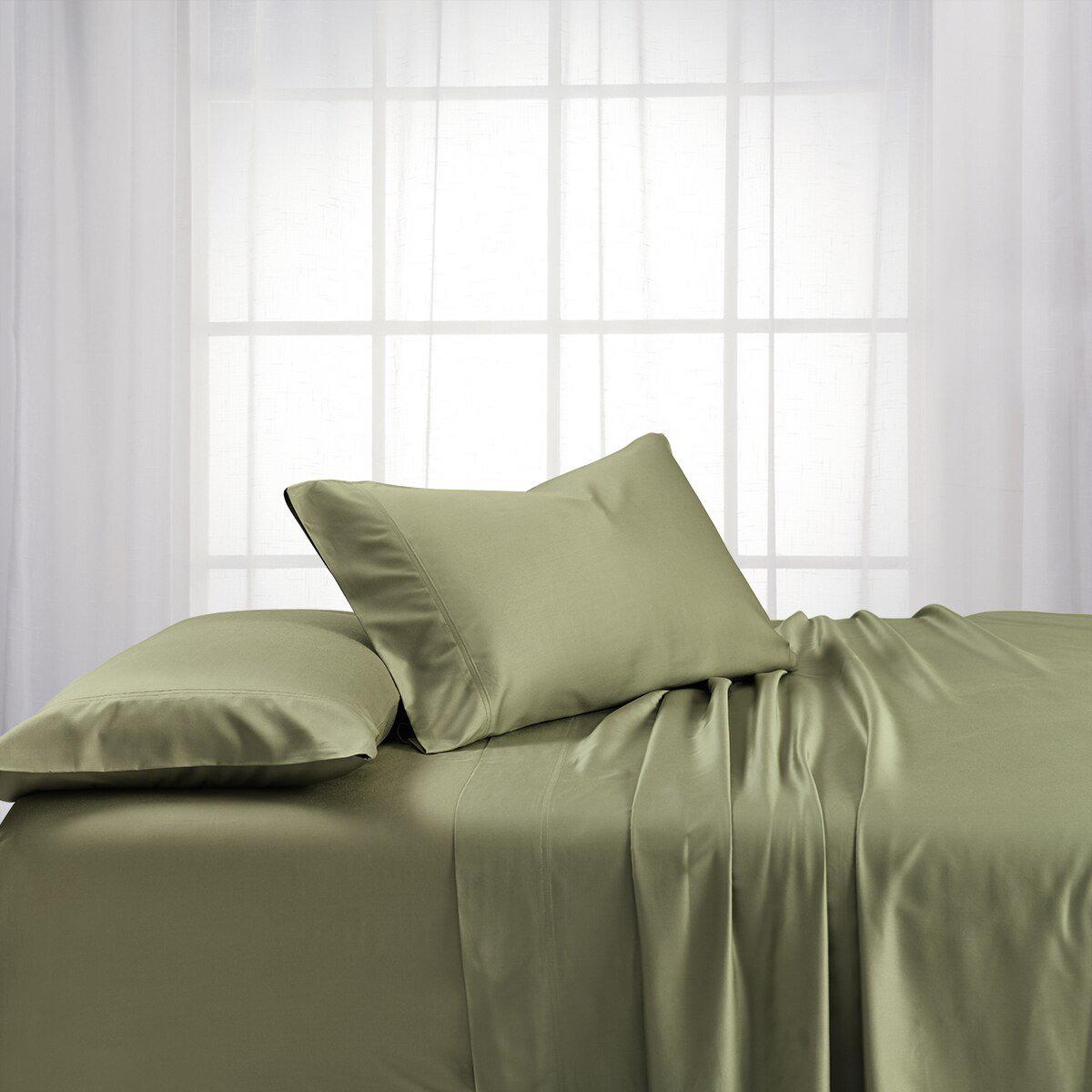 Luxury & Heavyweight Bamboo 600 Highest Thread Count - Sheet Set - California King / Sage