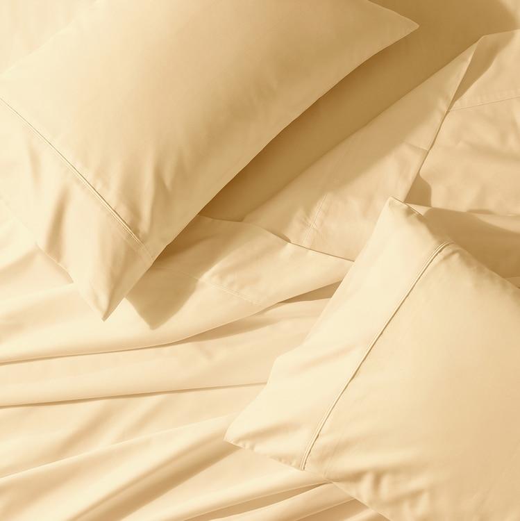 Crisp & Cool Percale Sheet Set - Extra Deep Fitted (22-Inches) - California King / Canvas