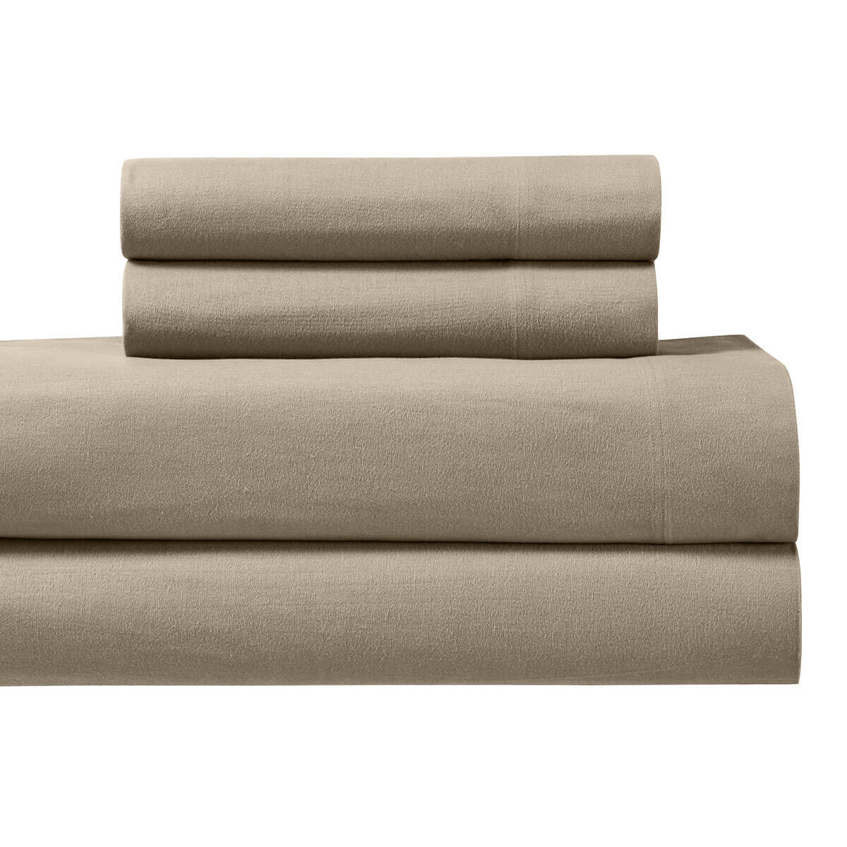 Heavyweight Flannel Sheet Set - California King / Taupe