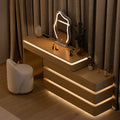 47" Smart Makeup Vanity Set Retractable  Dressing Table with Mirror & Lights