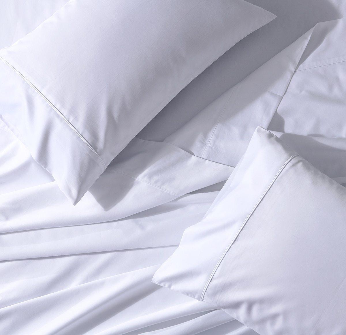 Flex Top King Sheet Set - Percale Woven - White
