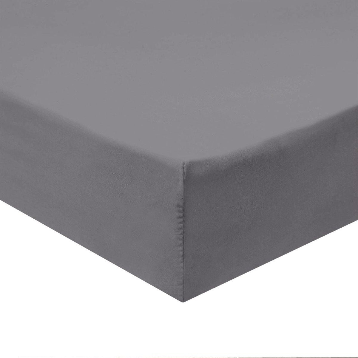 Flex Top King Fitted Sheet Only - Easy Care 650 Thread Count - GRAY