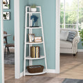 70" Corner Shelf, 5 Tier Corner Storage Rack Ladder Bookcase
