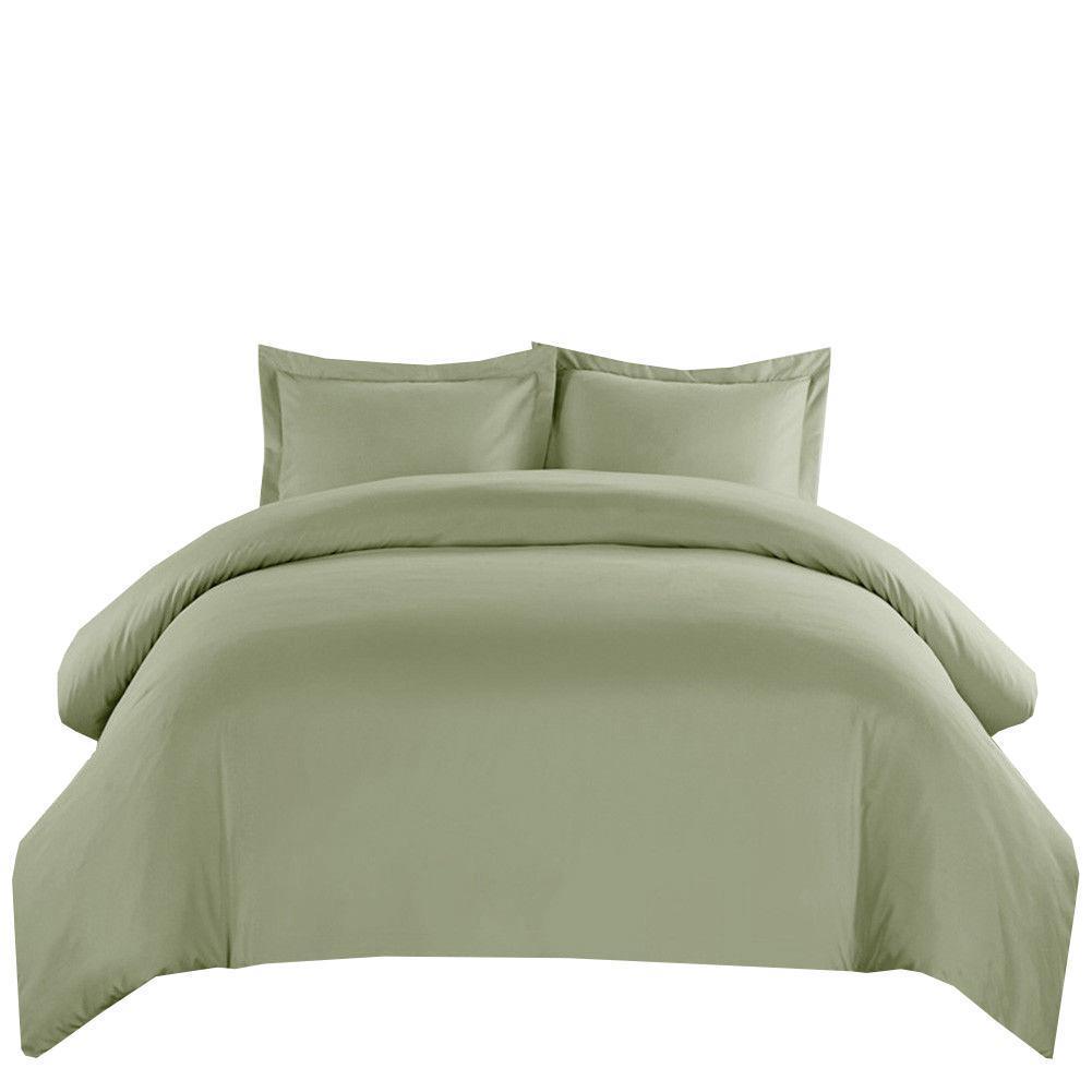 Wrinkle-Free Cotton Blend 600 Thread Count  Duvet Cover Set