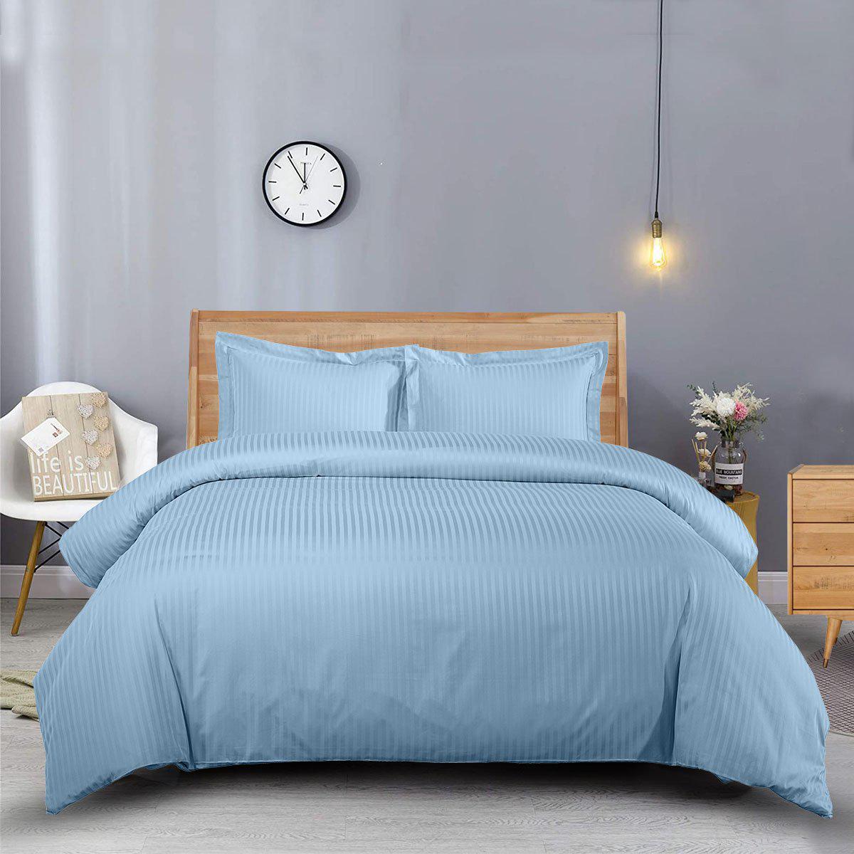 Duvet Cover Set Stripe 600 Thread Count