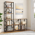 9-Shelf Industrial Bookshelf with Open Shelves