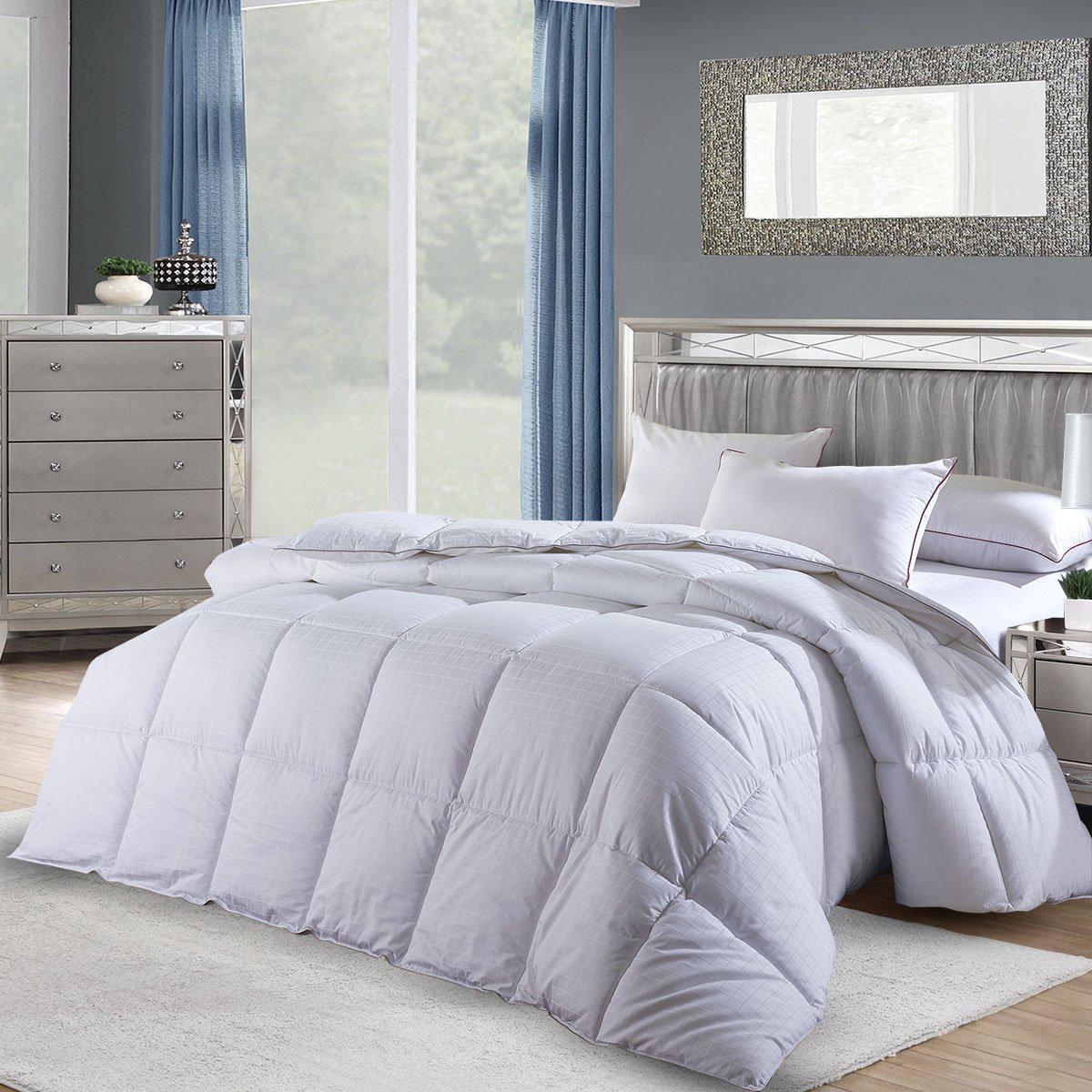 Dobby Striped Down Alternative Comforter Winter Fill Weight - King/Calking