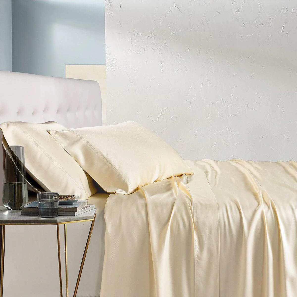 100% Bamboo Viscose Sheet Set - California King / Ivory