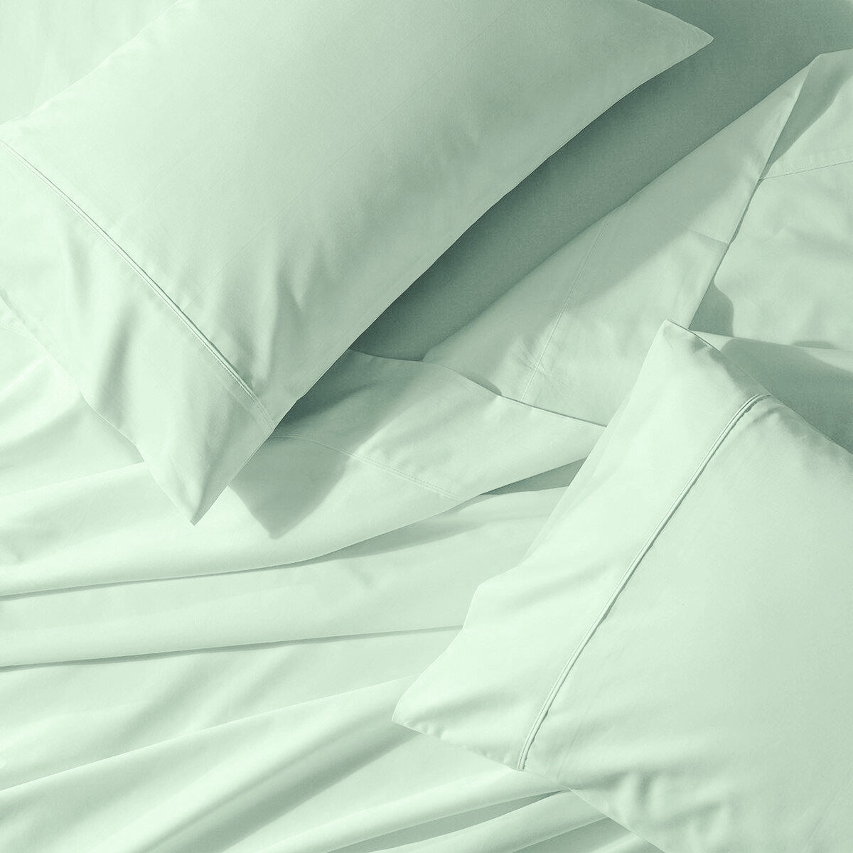 Crisp & Cool Percale Sheet Set - Extra Deep Fitted (22-Inches) - California King / Sea