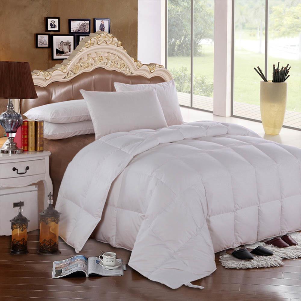 Goose Down Comforter Light-Medium Fill Weight - Solid / Oversize King