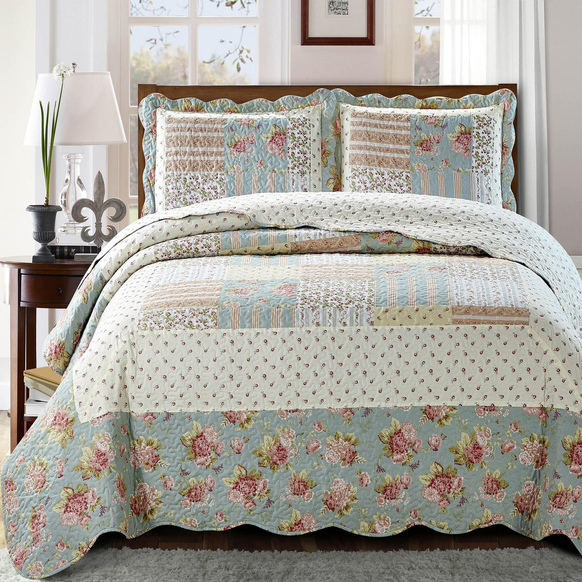 Annabel Sweet Home Quilted Coverlet Set - King/Calking