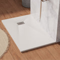 SLYDO 60x36" Curbless Shower Base | Shower Pan Side Drain - White