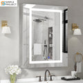 VEWRA 20 x 28" Lighted Medicine Cabinet | Left-Hinged