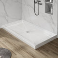 SLYDO Single Threshold Shower Base | Rigid Shower Pan - 60 in. L x 30 in. W