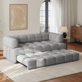 76" Queen Boucle Pull-out Sofa