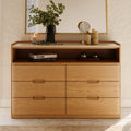 Modern 47” 6 Drawer Dresser with Shelf and Sintered Stone Top